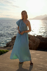 Seabreeze one-shoulder dress